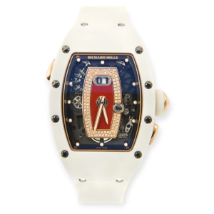 Pre-Owned Richard Mille RM 037 White Ceramic Red Jasper Automatic Womens Watch