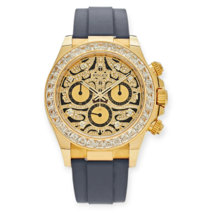 Pre-Owned Rolex Cosmograph Daytona "Eye of The Tiger" Yellow Gold Osyterflex 116588TBR