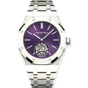 Pre-Owned Audemars Piguet Royal Oak Selfwinding Flying Tourbillon Extra-Thin (RD#3) 50th Anniversary 26660ST.OO.1356ST.01