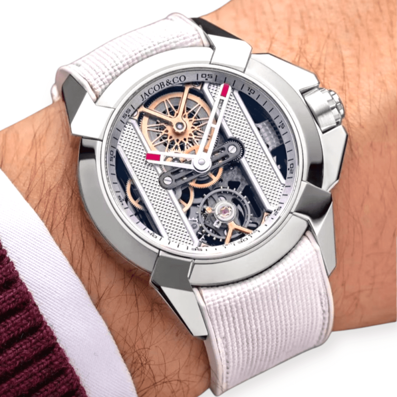 Pre-Owned Jacob & Co. Epic X Bridges Skeleton Dial  Stainless Steel 44mm  EX120.10.AE.AA.A
