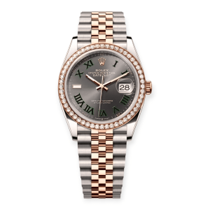 Pre-owned Rolex DateJust 36mm Wimbledon Dial & Bezel 126281RBR-0017