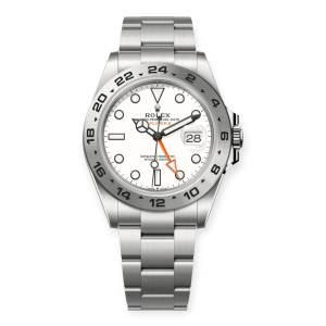Pre-owned Rolex Explorer-II 42mm White Dial Oystersteel 226570-0001