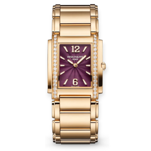 Pre-Owned Patek Philippe Twenty-4  Ladies Purple Dial Watch 25.1x30mm  4910/1201R-010