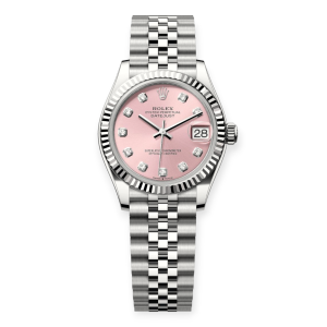 Pre-Owned Rolex DateJust 31mm Pink Diamond Set Dial Stainless Steel 278274-0032