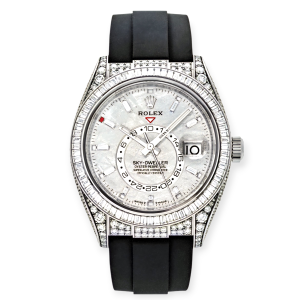 Pre-Owned Rolex Sky-Dweller White Gold 42mm Meteorite Dial Oysterflex 336259TBR