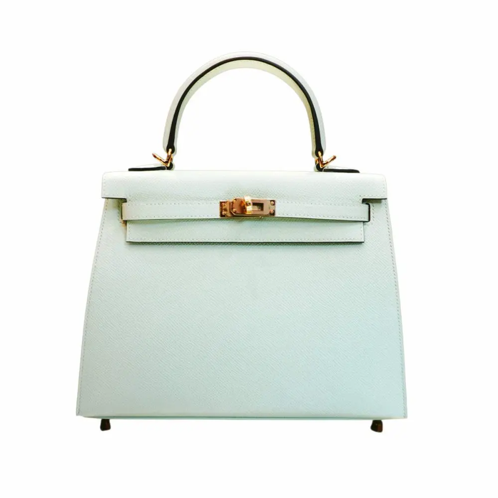 Pre-Owned Hermes Kelly 25 Peppermint Epsom GHW