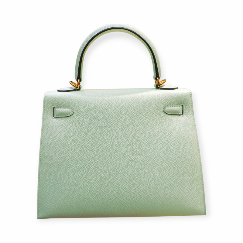 Pre-Owned Hermes Kelly 25 Peppermint Epsom GHW