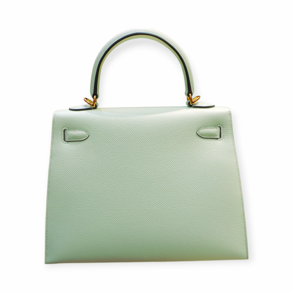 Pre-Owned Hermes Kelly 25 Peppermint Epsom GHW - Image 4