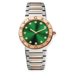Pre-Owned Bvlgari Bvlgari Steel and Rose Gold 33mm Womens Watch 103202