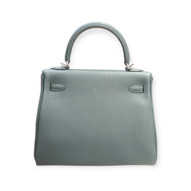 Pre-Owned Hermes Kelly Retourne  25 Veau Togo Vert Mangrove PHW