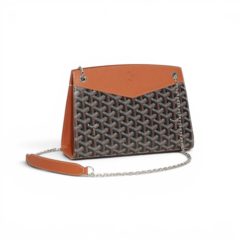 Pre-Owned Goyard Rouette Structure Mini ( Black/ Tan) PHW