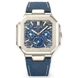 Pre-Owned Patek Philippe Cubitus Perpetual Calendar 45mm Skeleton Dial Platinum 5840P-001