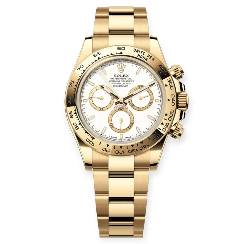 Pre-Owned Rolex Cosmograph Daytona Yellow Gold 40mm White Dial 126508-0001