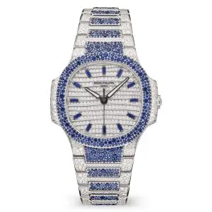 Pre-Owned Patek Philippe Nautilus Haute Joaillerie 35.2mm White Gold 7118/1451G-001