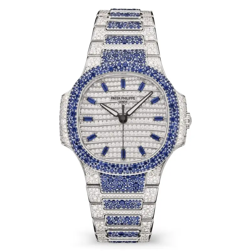 Pre-Owned Patek Philippe Nautilus Haute Joaillerie 35.2mm White Gold 7118/1451G-001