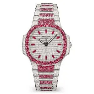 Pre-Owned Patek Philippe Nautilus Haute Joaillerie 35.2mm White Gold 7118/1452G-001