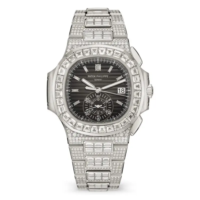 Pre-Owned Patek Philippe Nautilus Haute Joaillerie 40.5mm White Gold 5980/1400G-010