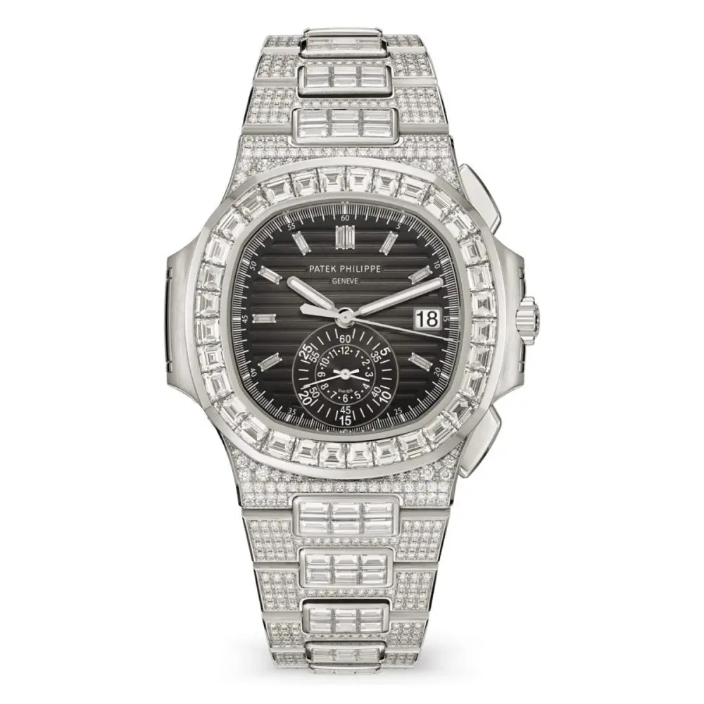Pre-Owned Patek Philippe Nautilus Haute Joaillerie 40.5mm White Gold 5980/1400G-010