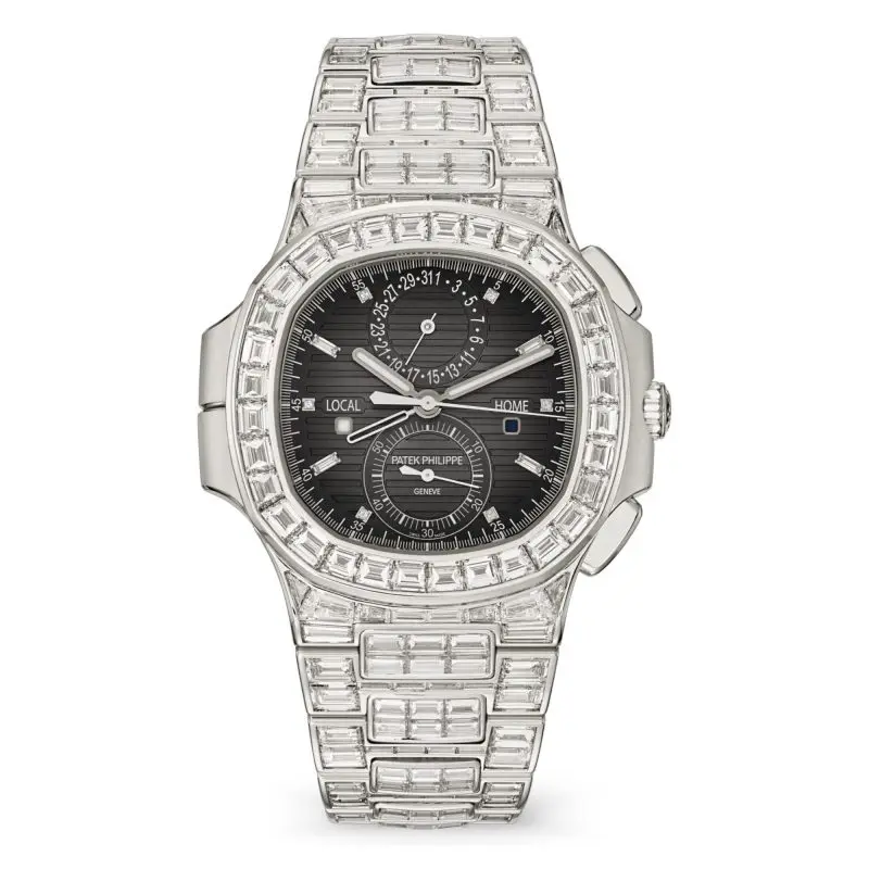 Pre-Owned Patek Philippe Nautilus Haute Joaillerie 40.5mm White Gold 5990/1400G-001