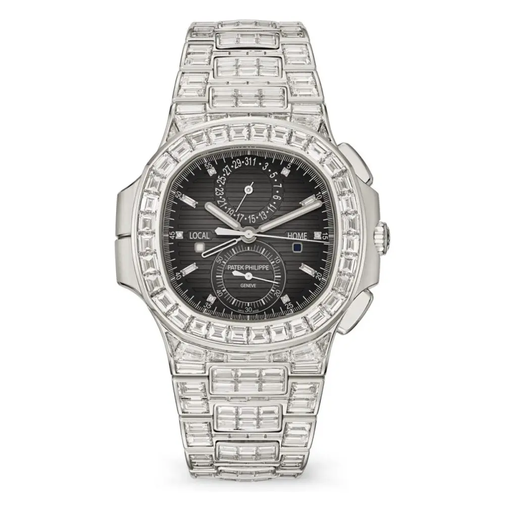 Pre-Owned Patek Philippe Nautilus Haute Joaillerie 40.5mm White Gold 5990/1400G-001