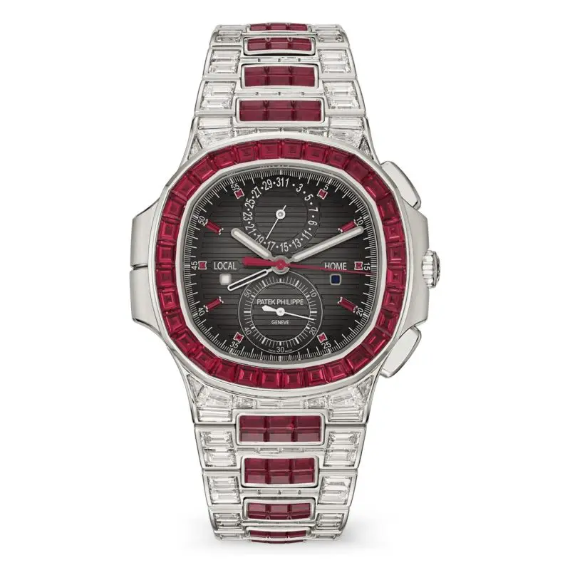 Pre-Owned Patek Philippe Nautilus Haute Joaillerie 40.5mm White Gold 5990/1422G-001