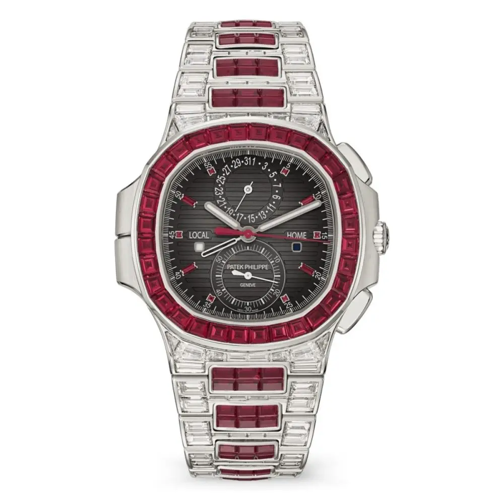 Pre-Owned Patek Philippe Nautilus Haute Joaillerie 40.5mm White Gold 5990/1422G-001