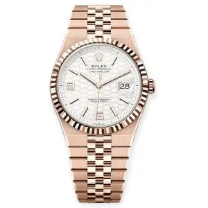 Pre-Owned Rolex Land-Dweller 
Oyster 40mm Everose Gold 127335