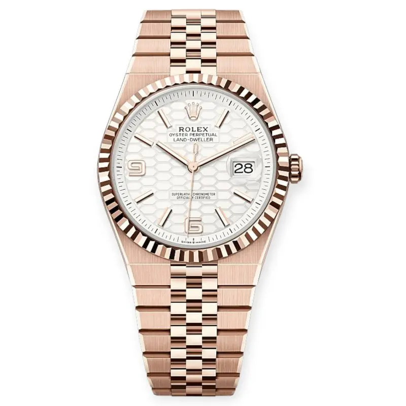 Pre-Owned Rolex Land-Dweller 
Oyster 40mm Everose Gold 127335
