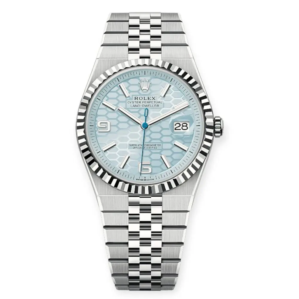 Pre-Owned Rolex Land-Dweller Oyster 40mm Platinum 127336-0001