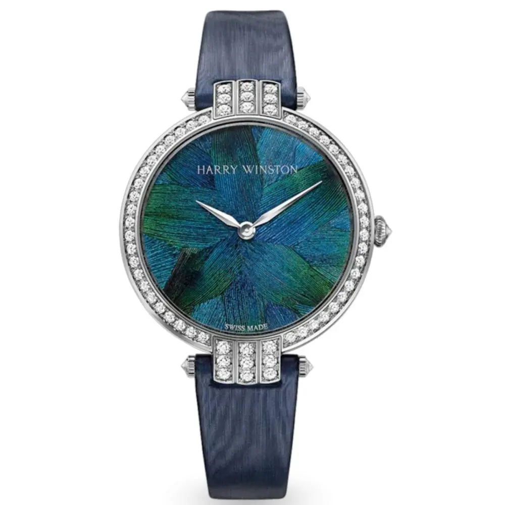 Pre-Owned Harry Winston Premier Feathers 36mm Quartz PRNQHM36WW006