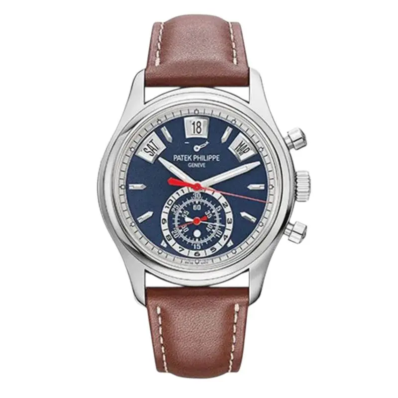 Pre-Owned Patek Philippe Complications Annual Calendar Blue Dial 2019 40.5mm White Gold Case