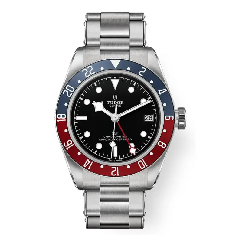 Pre-Owned Tudor Geneve Black Bay GMT 41mm Steel Case Revet Steel Bracelet M79830RB-0001