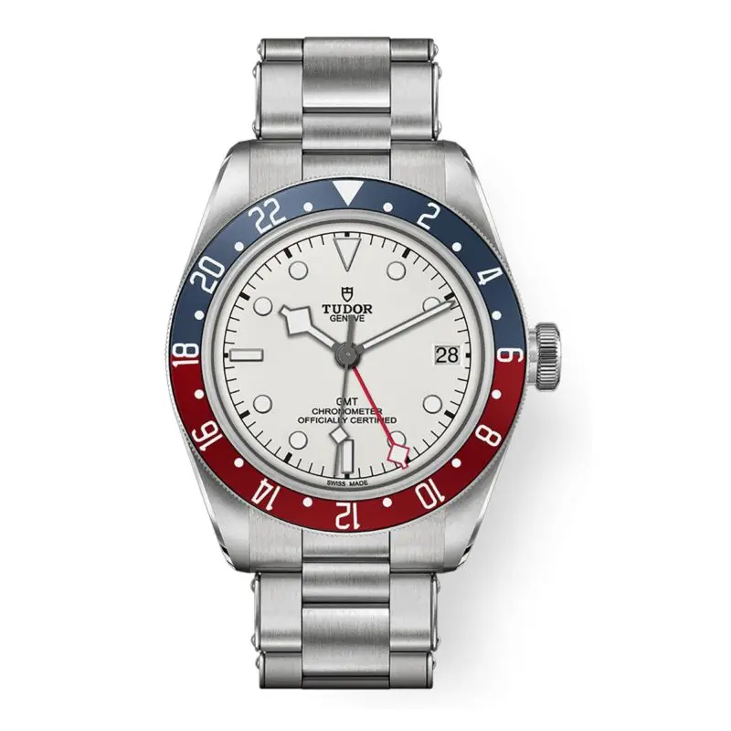 Pre-Owned Tudor Geneve Black Bay GMT 41mm Steel Case Revet Steel Bracelet M79830RB-0010