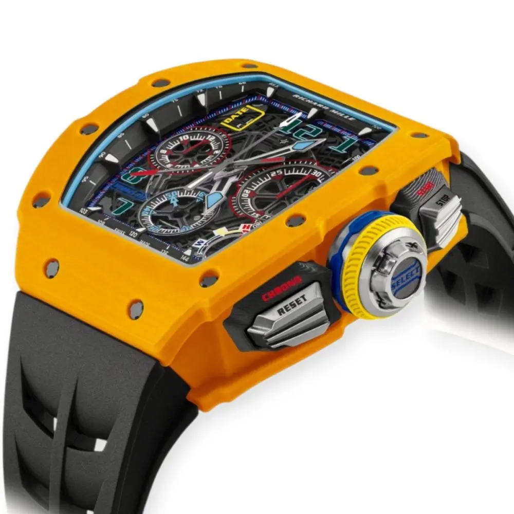 Pre-Owned Richard Mille RM 65-01 Automatic Split-Seconds Chronograph In Yellow Quartz TPT - Image 2