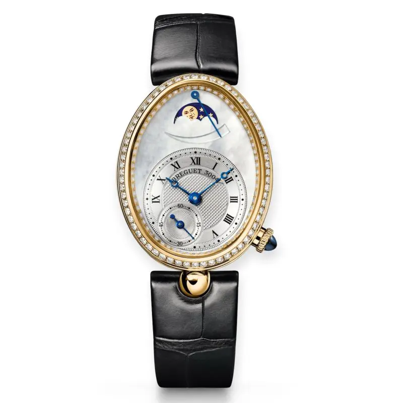 Pre-Owned Breguet Queen of Naples Moon Phase 8908 22.4mm Yellow Gold Automatic 8908BA/52/964 D00D