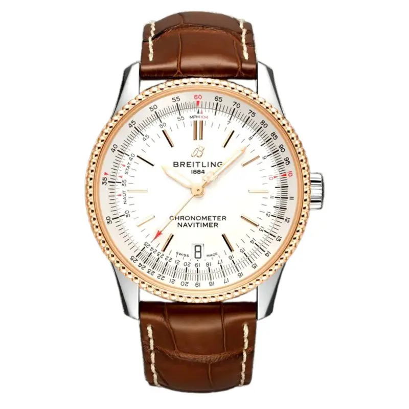 Pre-Owned Breitling Navimeter Automatic 38mm Stainless Steel Red Gold U17325211G1P2