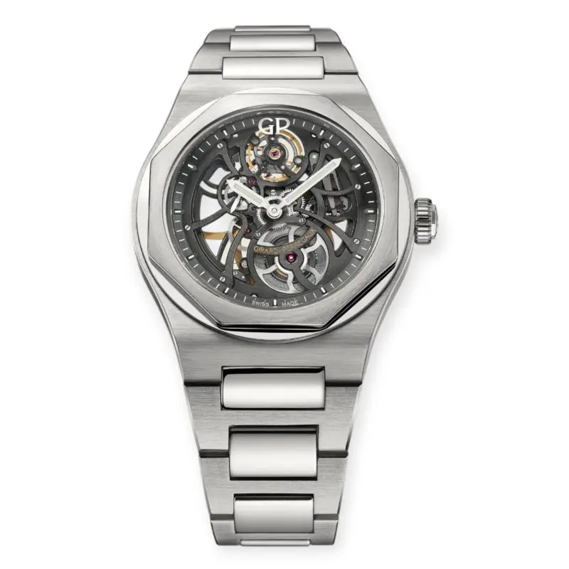 Pre-Owned Girard Perregaux Laureato Skeleton 42mm Stainless Steel 81015-53-3240-1GM