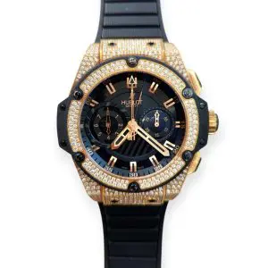 Pre-Owned Hublot King Power 48mm Rose Gold Factory set Diamonds 715.PX.1128.RX.1704