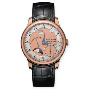 Pre-Owned F.P.Journe Octa Divine Salmon Dial 40mm Rose Gold leather Bracelet GB50149