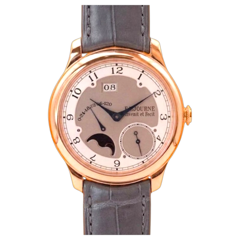 Pre-Owned F.P.Journe Octa Divine Rose Gold 40mm Leather Bracelet GB50124
