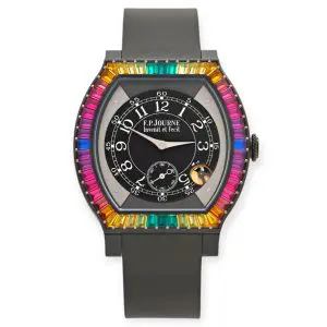 Pre-Owned F.P.Journe Elegant Rainbow Ginos Dream 40mm Titanium Rubber Bracelet