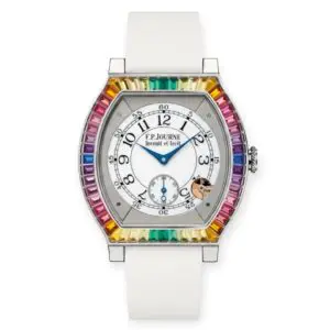Pre-Owned F.P.Journe Elegant Rainbow Beze Ginos Dream 40mm Titanium Rubber Bracelet GB50175