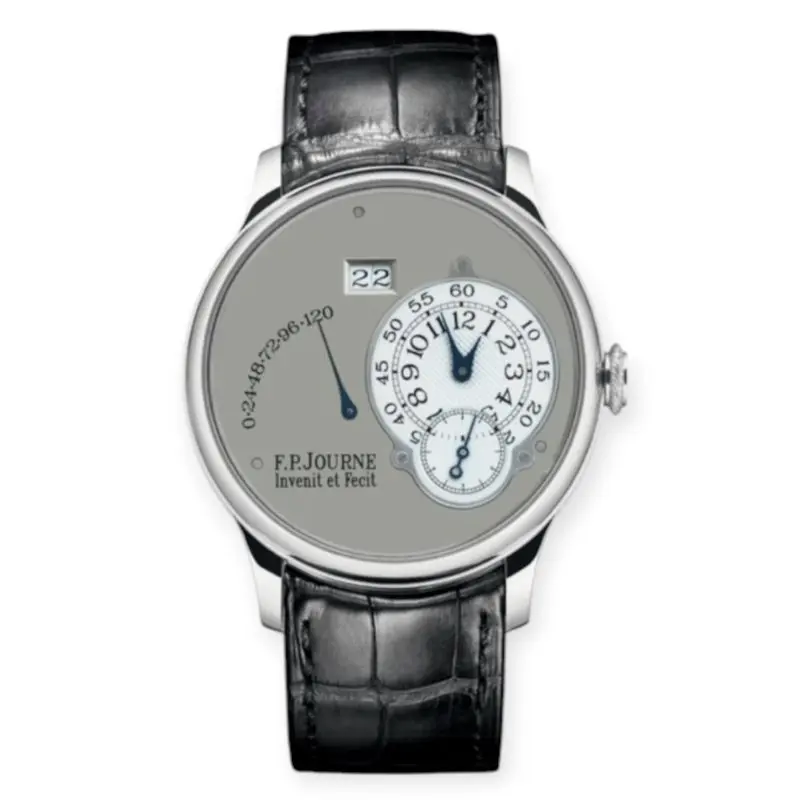 Pre-Owned F.P.Journe Brass Walking Reserve 38mm Platinum Case Leather Bracelet GB50173