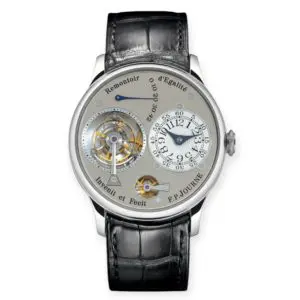 Pre-Owned F.P.Journe Tourbillon Brass Rare Cream Dial 40mm Platinum Leather Bracelet GB50172