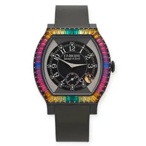 Pre-Owned F.P.Journe Elegant Rainbow Ginos Dream 40mm Titanium Rubber Bracelet GB50122