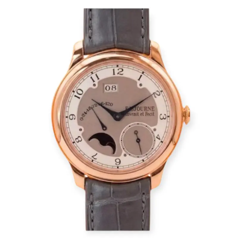 Pre-Owned F.P.Journe Octa Divine Rose Gold 40mm Leather Bracelet GB50124