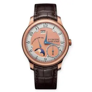 Pre-Owned F.P.Journe Octa Divine Salmon Dial 40mm Rose Gold leather Bracelet GB50149