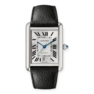 Pre-Owned Cartier Tank Must De Cartier Watch 41.0mm×31.0mm Steel  Case Silvered Dial Calfskin Strap WSTA0141